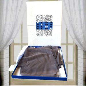 Alba Nylon Stockings Dark SEAM Sheer Leg Garter Hosiery New in Open Box 9 1/2/32